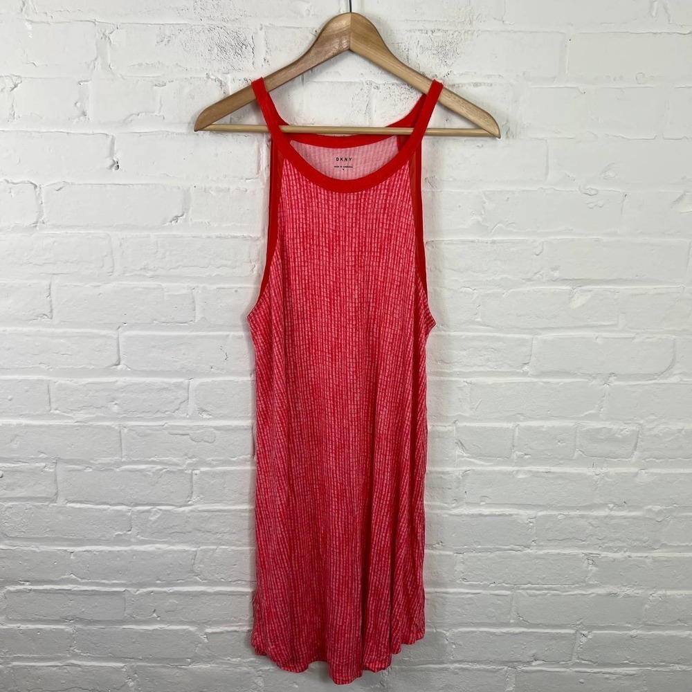 DKNY Red Sleeveless Dress